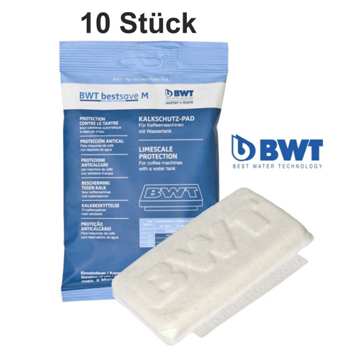 BWT bestsave M Kalkschutz PAD Wasserfilter - 10 Stück BWT bestsave M Kalkschutz PAD Wasserfilter - 10 Stück
