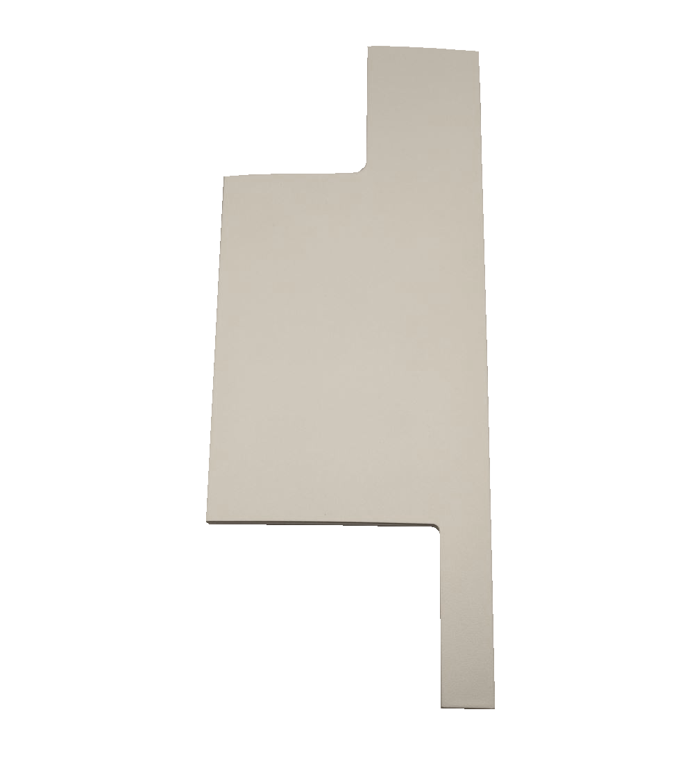 Jura Frontblende rechts platin