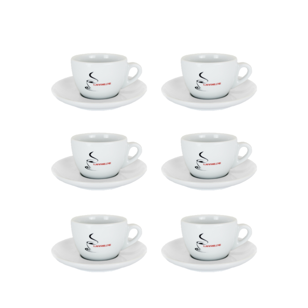 Marese Kaffeetasse m. Untertasse, 6 Stück