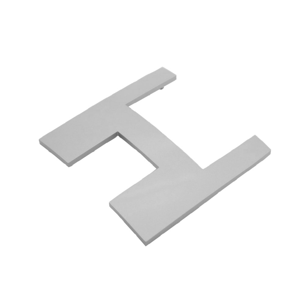 Jura Frontblende mitte silber E8