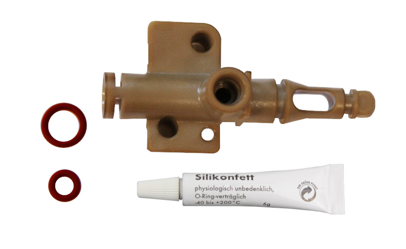Saeco Auslaufstutzen Set inkl. Dichtungen und Fett Saeco Auslaufstutzen Set inkl. Dichtungen und Fett