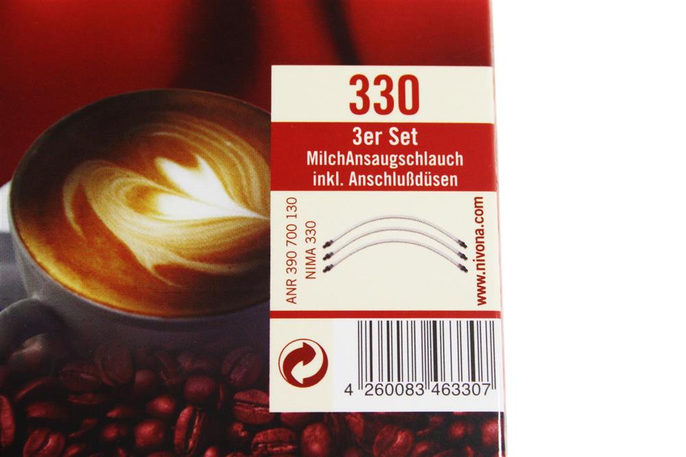 rotel Milchansaugschlauch inkl. Anschlußdüsen - 3er Set