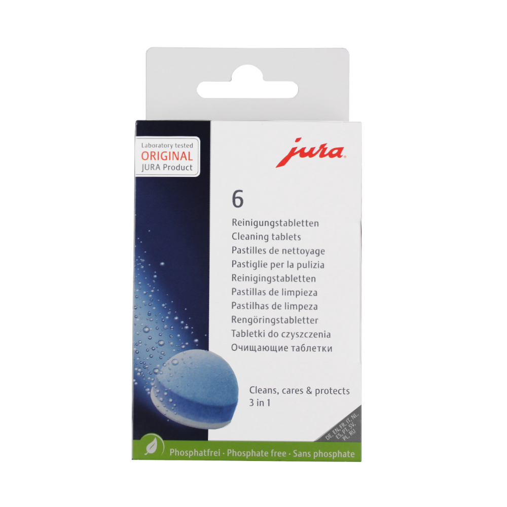 JURA 3-Phasen-Reinigungstabletten Inhalt 6 Stk.